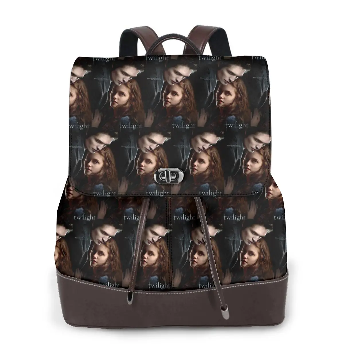 The Twilight Saga Movie Edward Bella Bookbag School Student Bags Hiking Travel Daypack for Women Fashion Derma Backpack