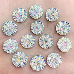 12mm&13*18mm&18*25mm AB White flatback stones and crystals Resin Round&Teardrop&Oval Rhinestones trim DIY Wedding Dress