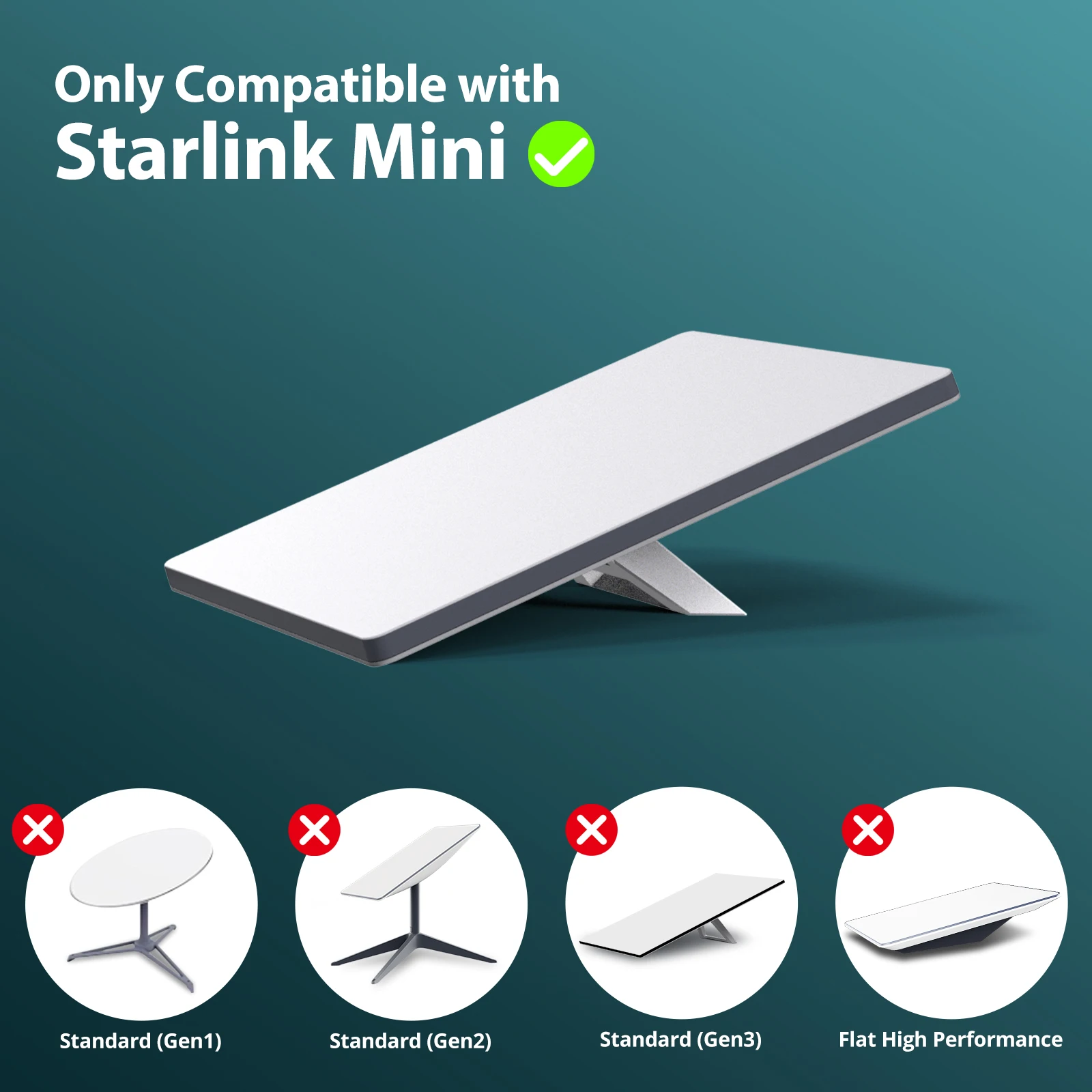 For Starlink Mini Magnetic Mount Stable Car Mount Strong Magnet Mount Car Roof Rack Mounting Kit Accessories for RV car yacht