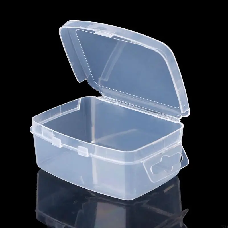 77JB長方形のプラスチック透明な収納ボックスジュエリービーズコンテナオーガナイザー