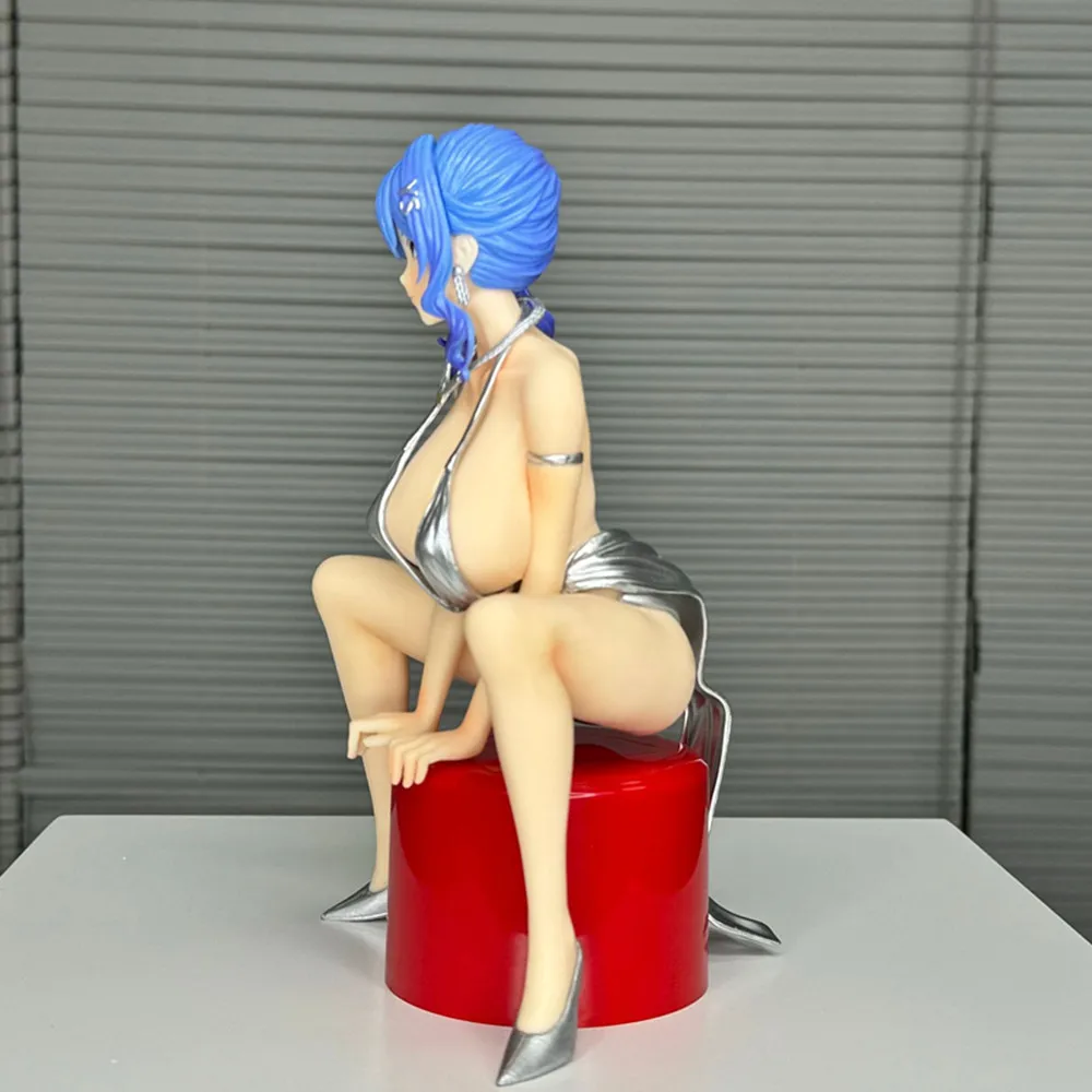 Sitting USS St. Louis 20cm Sexy Dress Figures Anime Beauty Girl Model Doll Ornaments Game Azur Lane Statue Periphery Toys Gifts