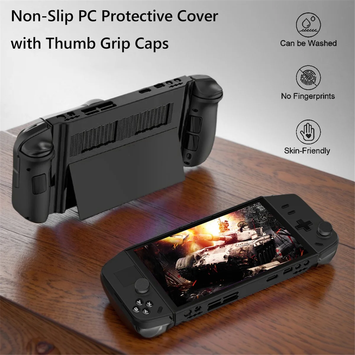 GOB-oProtective กรณี PC Anti-Scratch Monitor Protector กรณีลื่น 4 Thumb Grip Caps สําหรับ Lenovo Legion Go