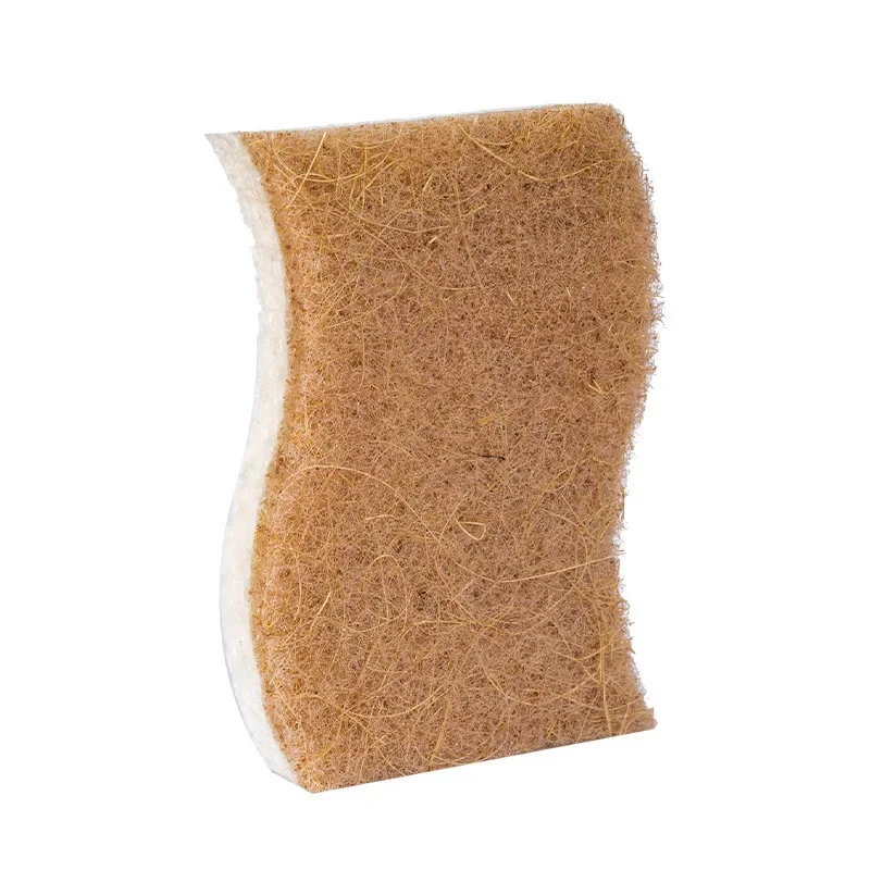 1-12Pc Natural Cleaning Cloth Sponge Wood Pulp Cotton Three In One Cleaning Kitchen Washing Dishes And Pots Herramientas