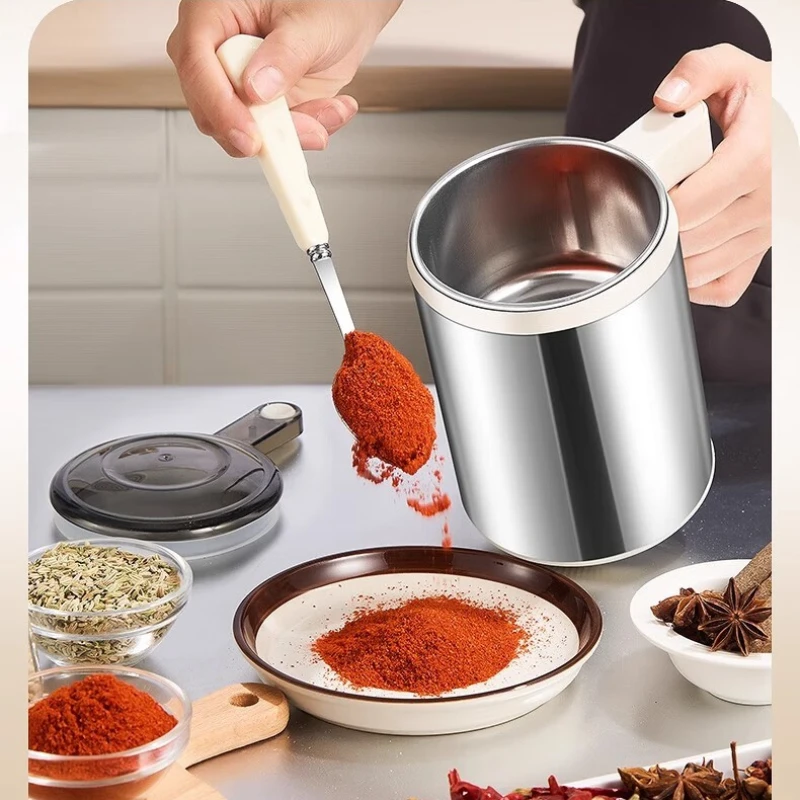 600ml 316 Stainless Steel Super Fine Grinder, 2026 New 12-Blade Powder Machine for Herbs Grains Nuts Spices Commercial Home