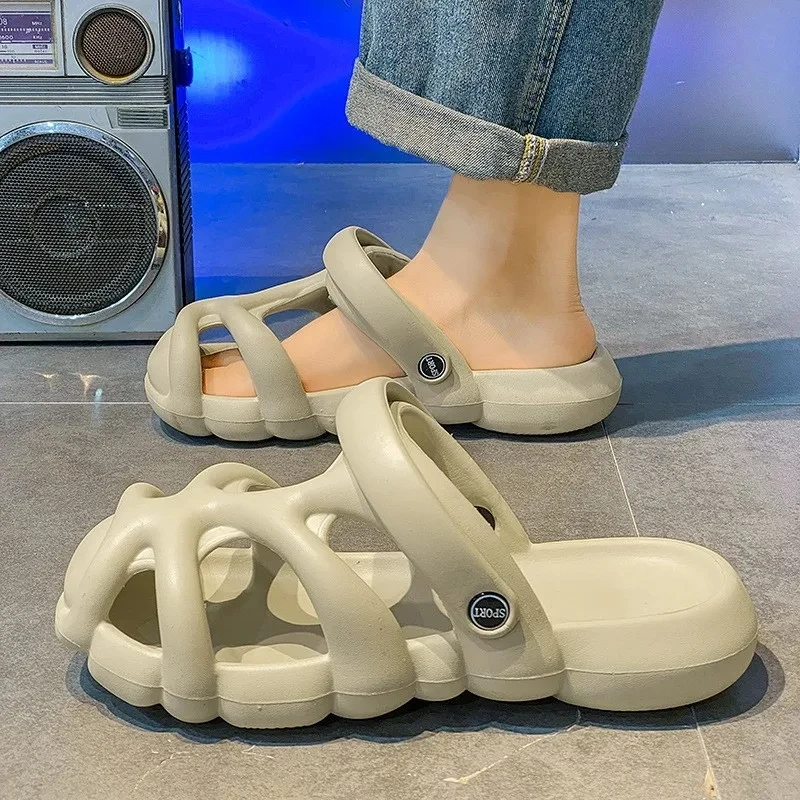 2024 neue heiße Männer Sandalen Sommer Männer Hausschuhe lässige Rutschen Eva weiche Sohlen Sandalen Mode Outdoor Strand Anti-Rutsch-Flip-Flops Männer