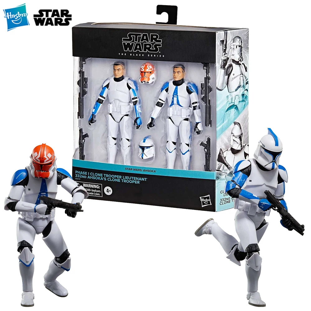 

[In-Stock] Hasbro STAR WARS The Black Series Phase I Clone Trooper Lieutenant & 332nd Ahsoka Clone Trooper 2-Pack Figure Toys
