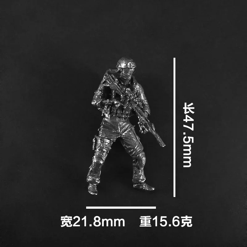 شخصيات جندي القوة الخاصة، ألعاب سلاح كوبرونيكل معدنية صلبة للأولاد، تمثال شرطي خاص مصغر