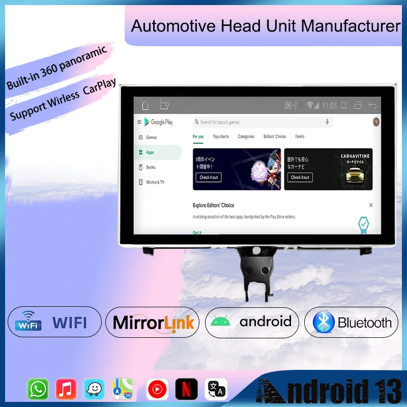 

Android 13.0 QLED Screen For Audi A6 C7 A7 2005 2006 2007 2008-2012 Car GPS Navigation Auto Radio Stereo Multimedia CarPlay Unit