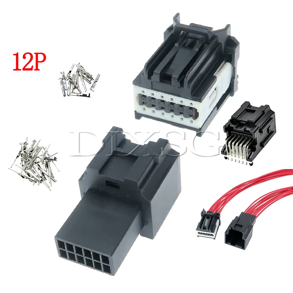1 Set 12 Pin 34691-0120 34729-0120 346910120 Car Steering Wheel Heating Wire Plug for Ford Auto Radar Module PCB Connector