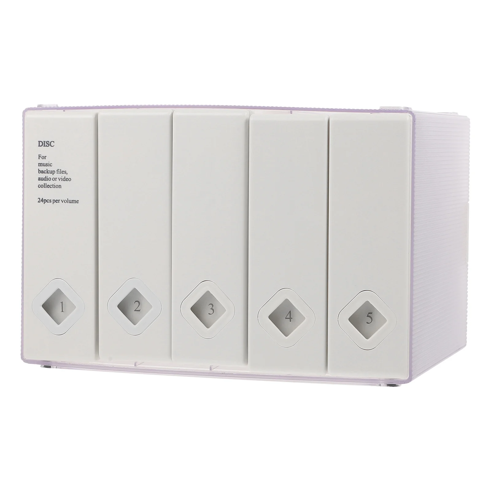 

Compact Cd Storage Box High Capacity Disc Case for Cds Dvds Protection from Damp and Scratches Portable Sleeve with Pouch