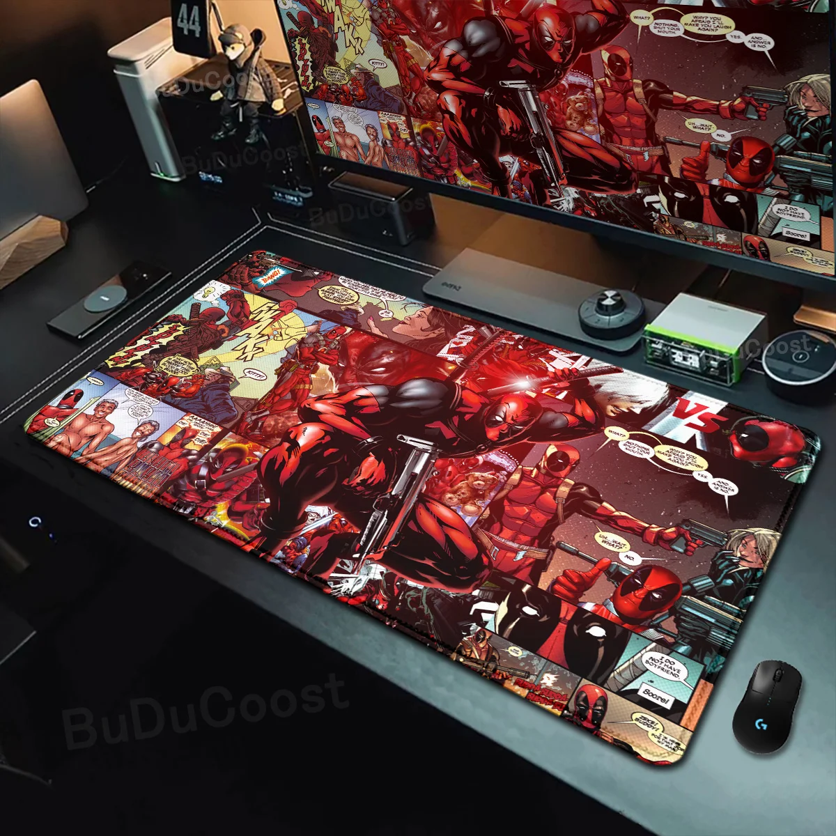 

90x40cm Lock Edge Keyboard Mousepad Extended Deskmat Xxl Non-slip Carpet Anime D-Deadpools Mouse Pad Office PC Gamer Cabinet Rug