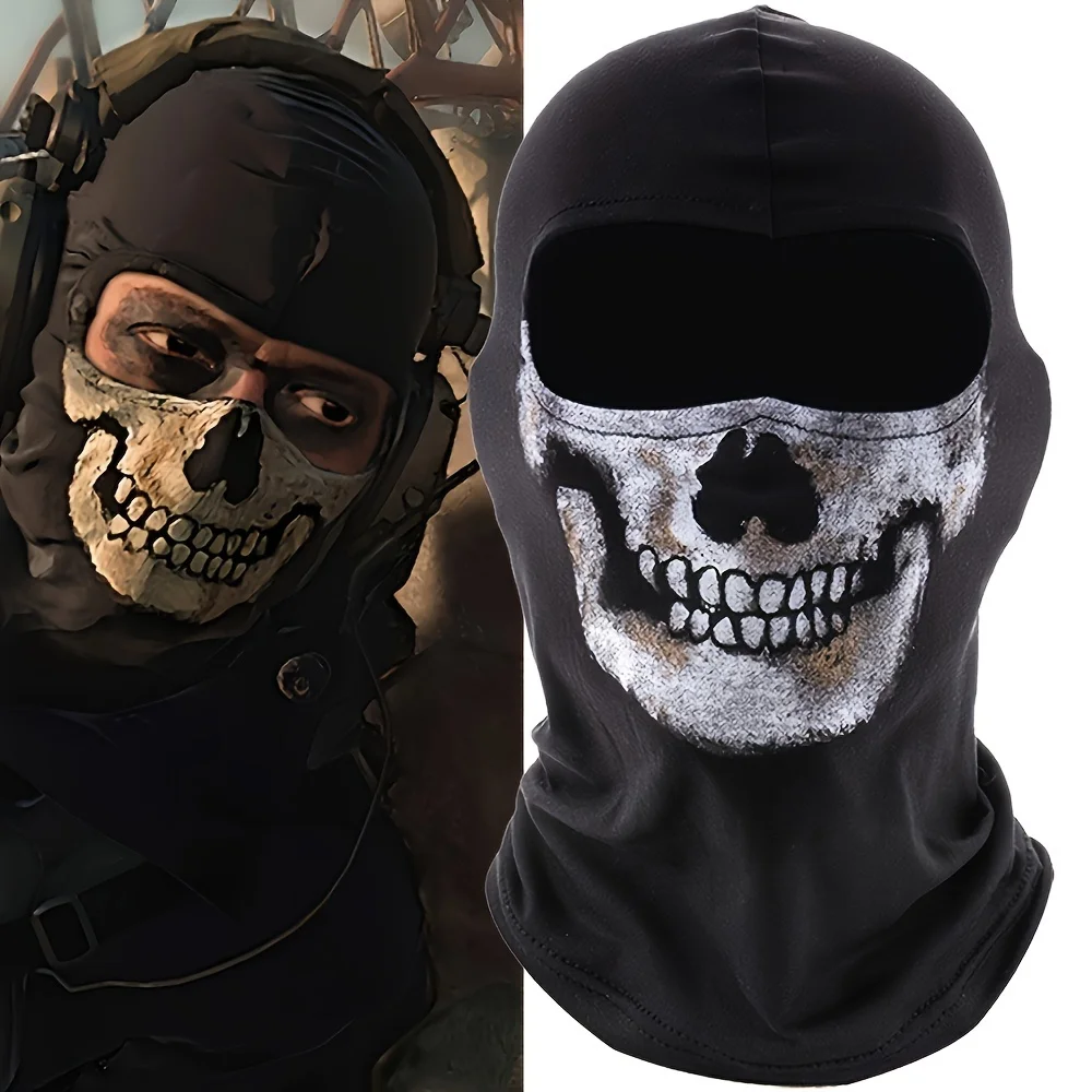 Tactical Outdoor Cycling Face Mask Bicycle MW2 Ghost Skull Balaclava Hood Halloween Cosplay Full Face Mask Bandana