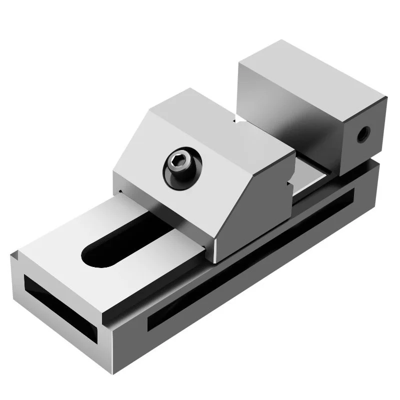 Morsa de punta plana de acción rápida QKG-50 de alta precisión, tornillo de banco para amoladora, fresadora de ángulo recto por lotes, accesorio CNC