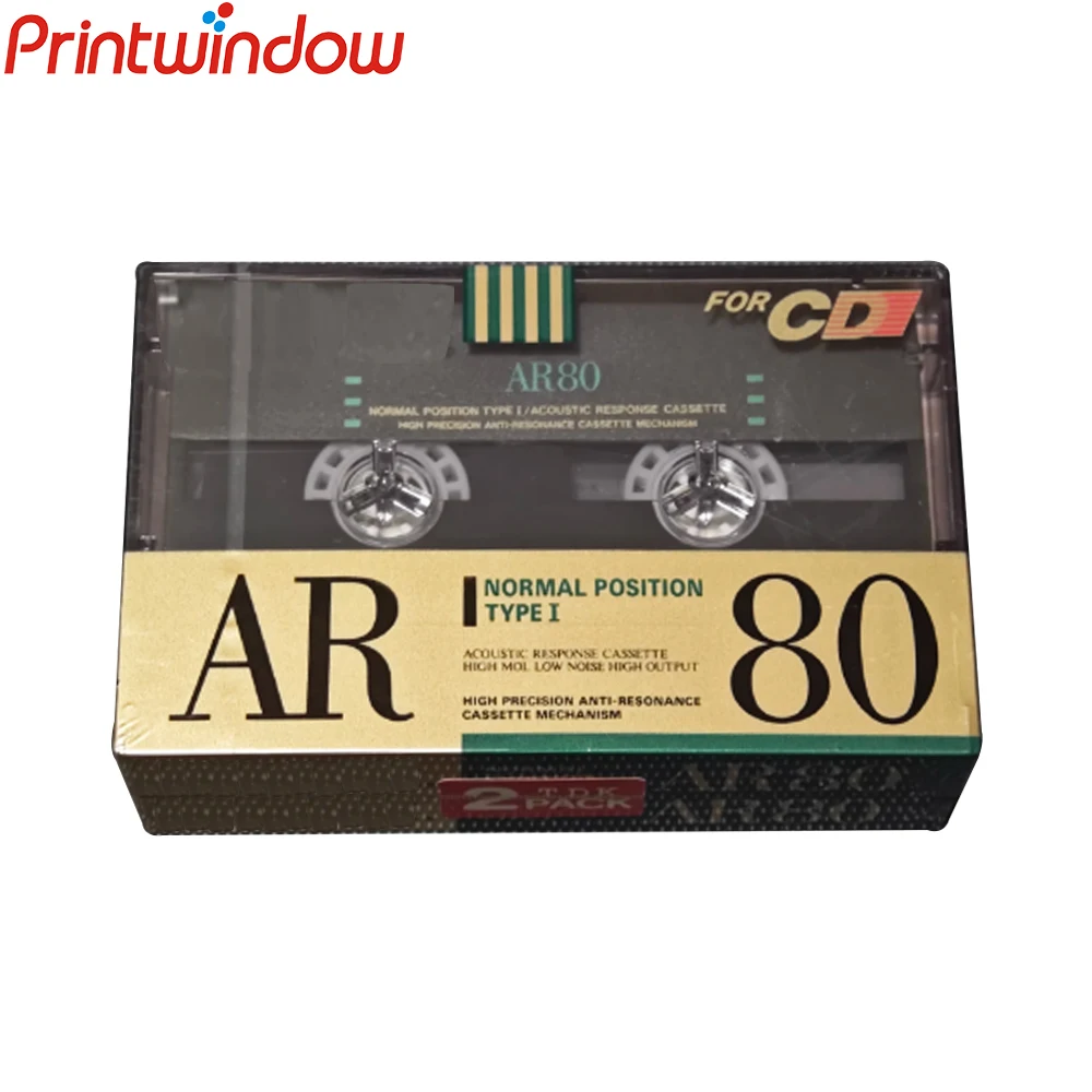 

2 шт. оригинальных новых запечатанных пустых кассет типа I для TDK AR80, 80 минут, версия 1989 года