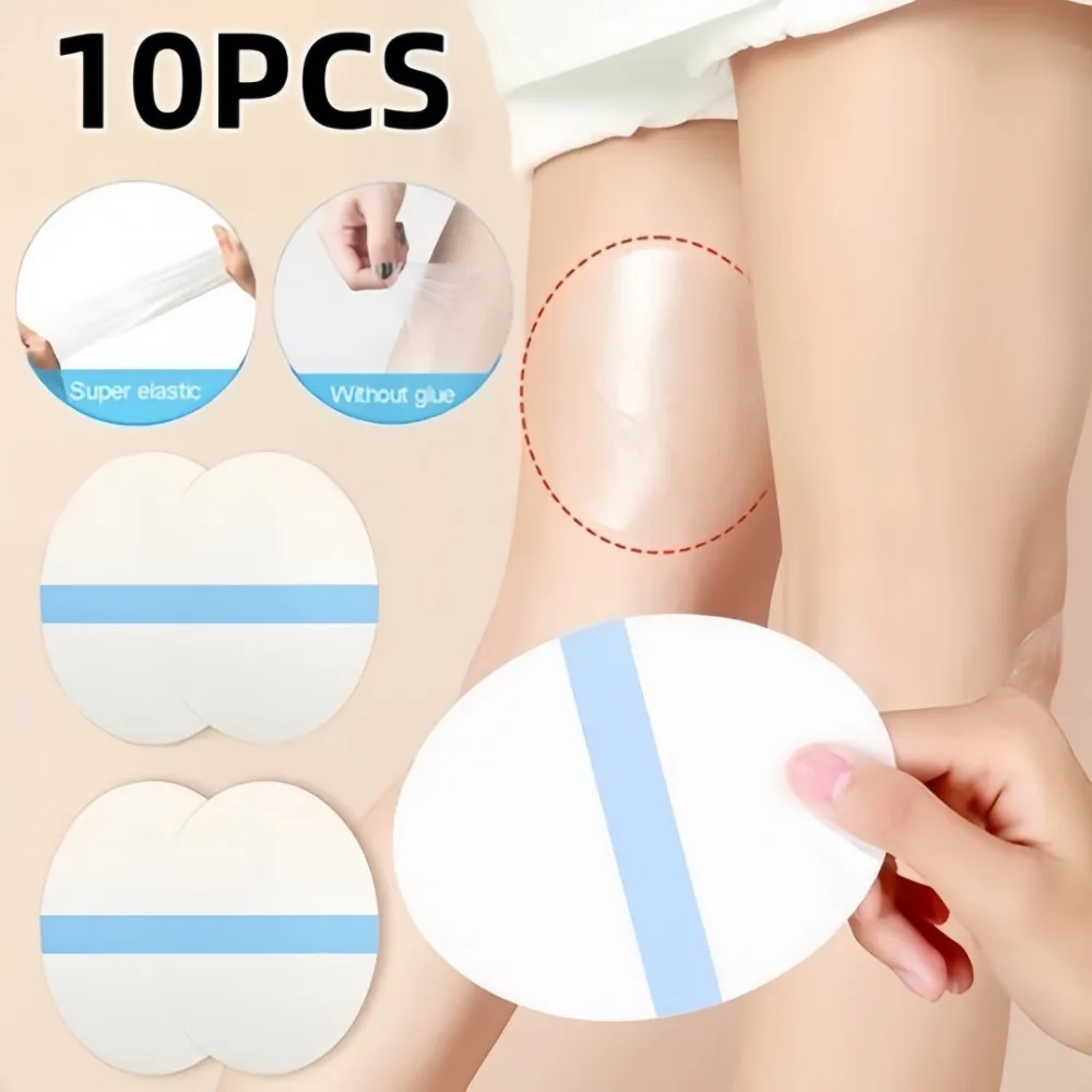 10pcs Unisex Anti-Friction Patches Non-woven Thigh Protection Pad Portable Invisible Thigh Chafing Pads Waterproof Breathable