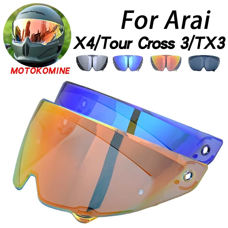 Helmet shield for Arai X4 Tour Cross 3 TX3 Helmet visor Lens Mask Display Anti Fog Accessories Revo Visor  Glass Viewfinder