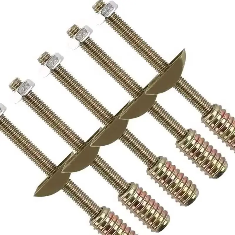 HOT 50Sets 4 in 1 M8*95 Furniture Hardware Bed Connect Screws Nuts & Bolts Sets Cupboard Wardrobe Bed Board Assembly Fittings