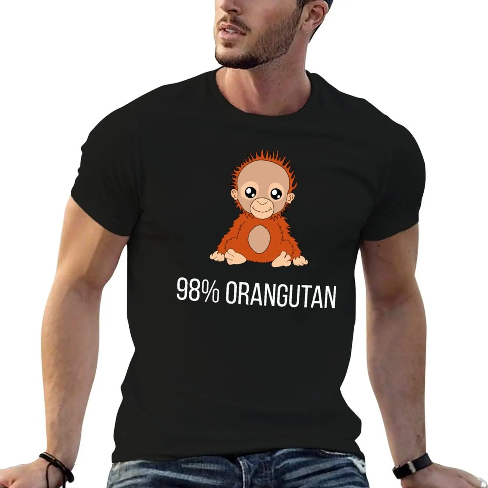 

98% orangutan T-Shirt t shirts for man graphic vintage man t shirts for men graphic t shirts for man T-shirt