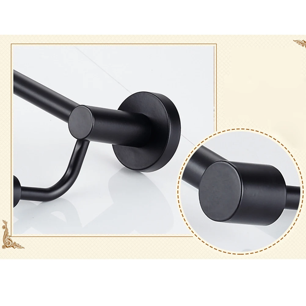 

Stainless Steel Double Towel Bar Wall Mounted 40Cm Design Scratch Resistant Hardware Included For Bathrooms Closets