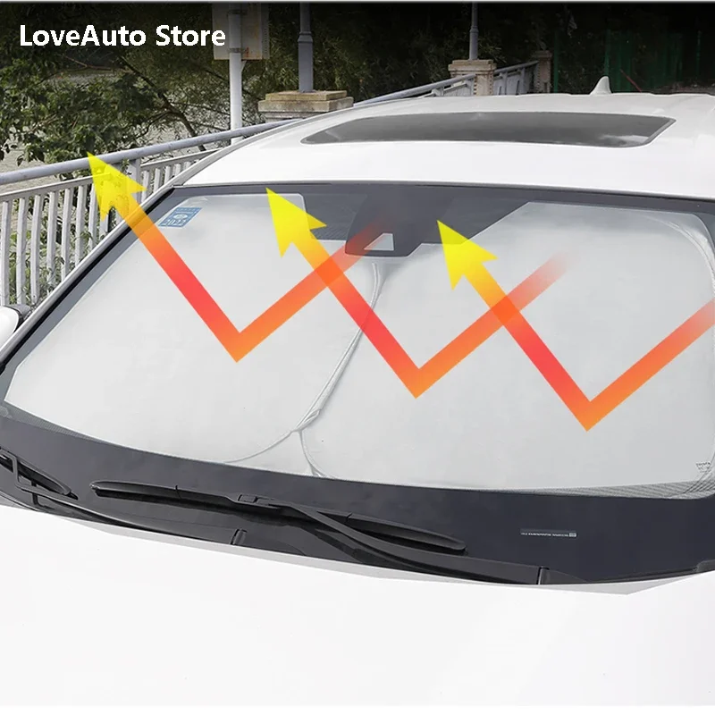 

For Toyota RAV4 RAV-4 XA50 2019-2023 Car Front Sunshade Window Windshield Shade Covers UV Protection Sunscreen Insulation