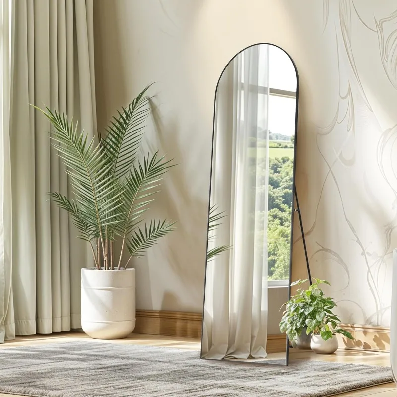 Arched Full Length Mirror, Floor with Stand, 59