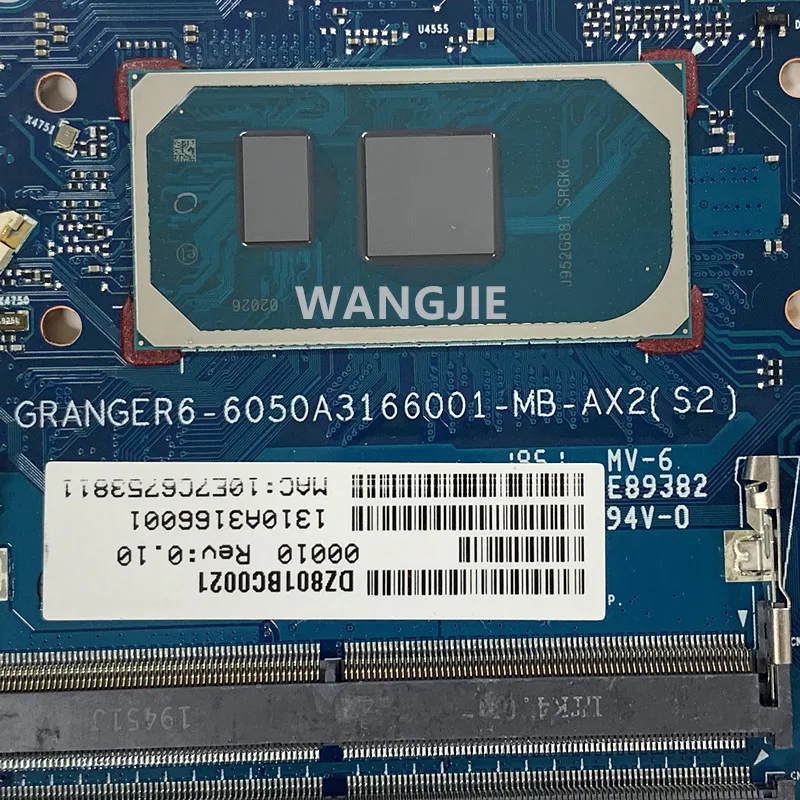 Imagem -03 - Placa-mãe Portátil para hp Tpn-i131 6050a3166001 hp 14-ck 14-cf 240 g7 246 g7 Srgkg I51035g1 Cpu 100 de Trabalho