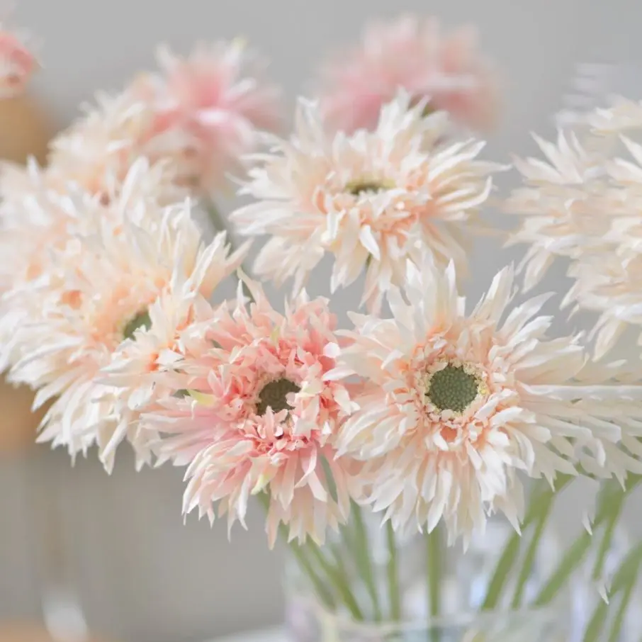 Colorful Artificial Daisy Branch 40cm Simulation Silk Chrysanthemum Brushed Gerbera Artificial Flowers For Home Decor Ornaments