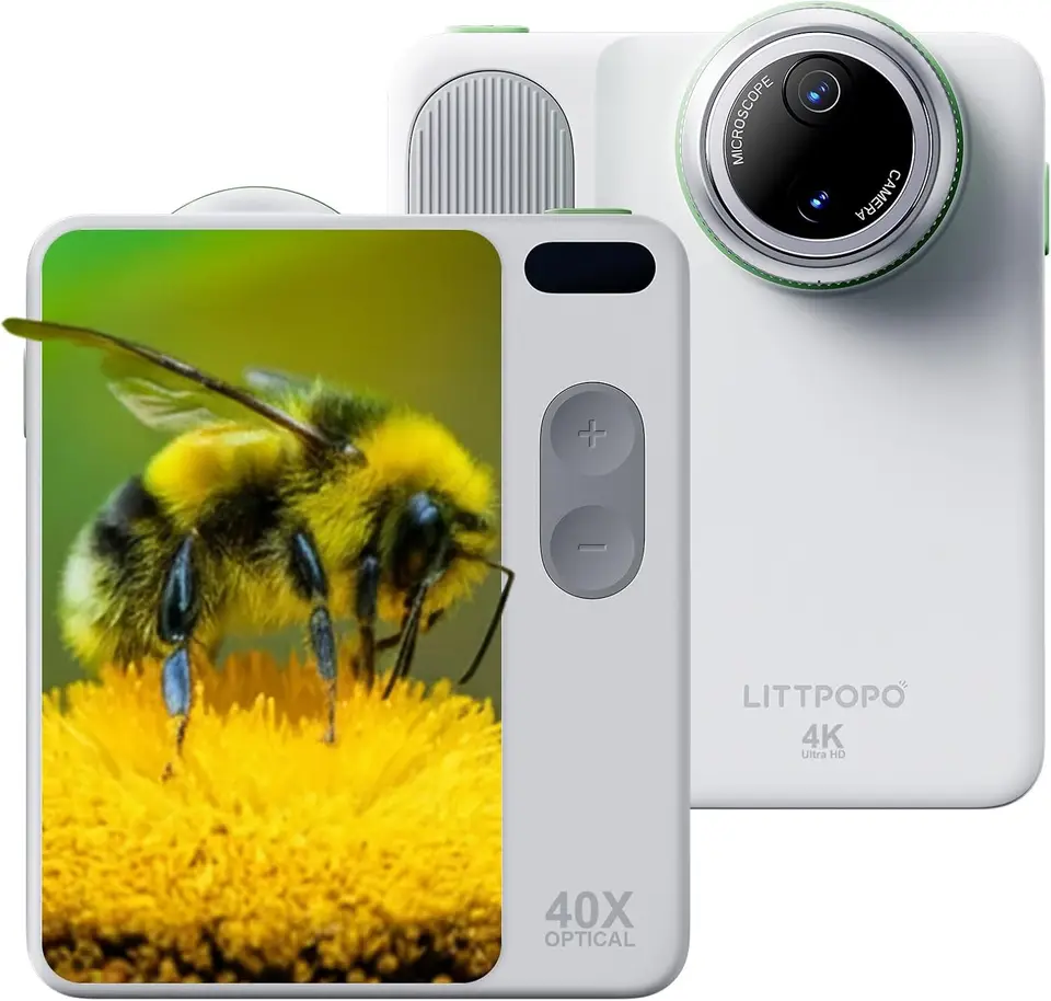 4K MicroCam Digital Camera with Dual Lens and 128GB
