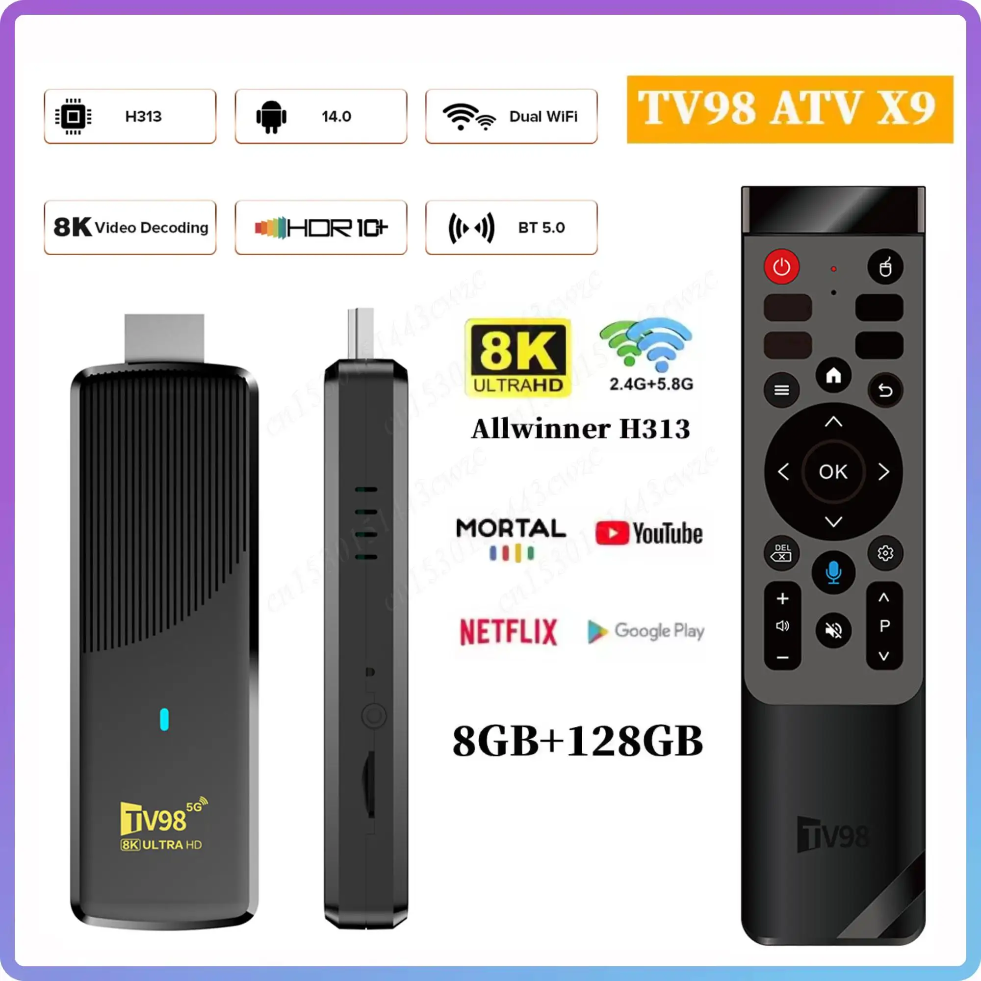 TV98 Atv X9 Tv Stic… - image