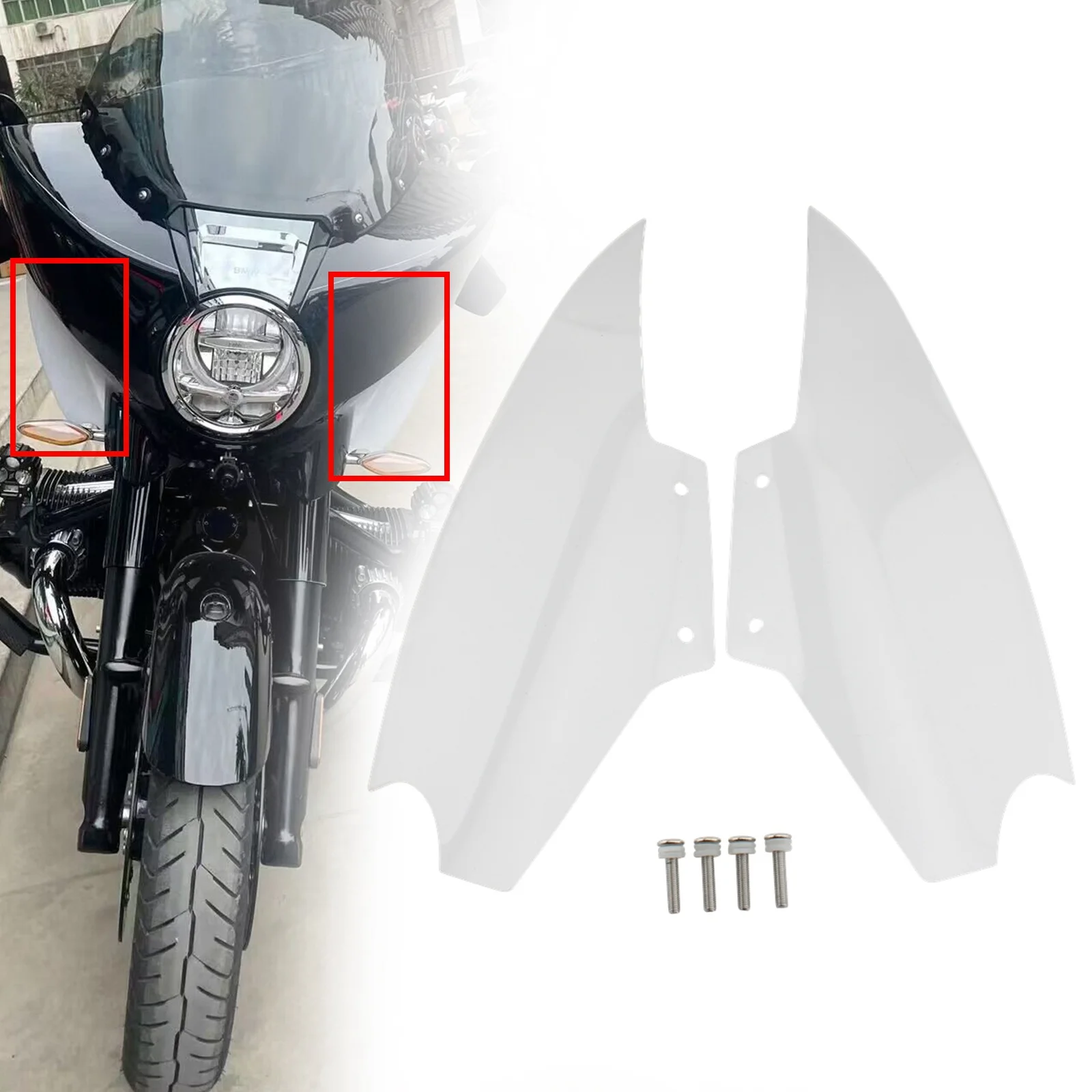 Motorcycle Upper Fairing Air Deflector Replacement For BMW R18 Bagger R18B