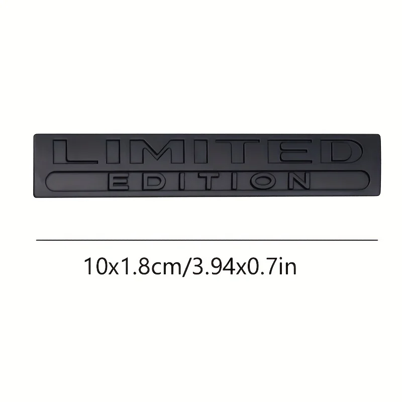 2PCS Metal Limited Edition 3D Car Body Badge Sticker Trunk Limited Edition Fender Emblem Decal Accessorie For Car Motorcycle Bik - view 2