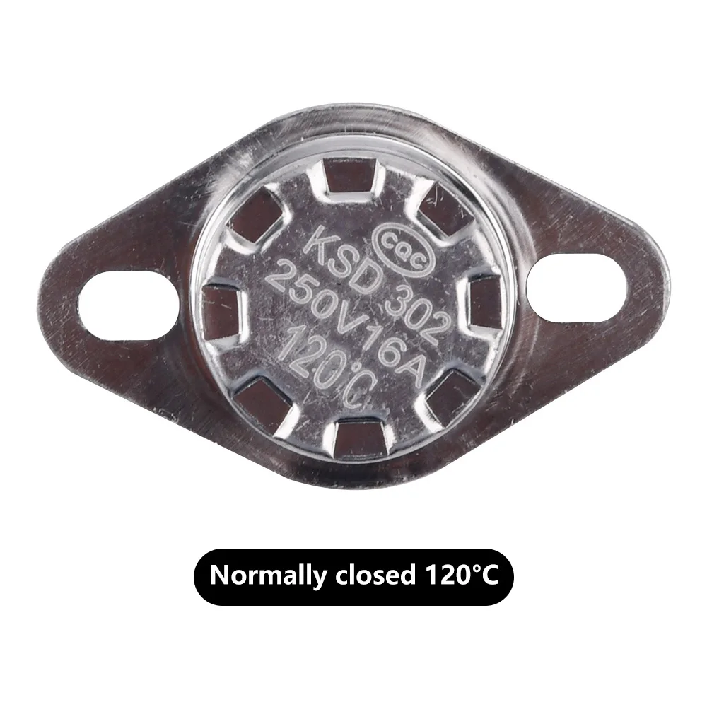 1pcs termostato bimetálico do controle térmico 50 ~ 150C do interruptor 16A 250V da temperatura KSD302 do grau Celsius manual restauram o termostato