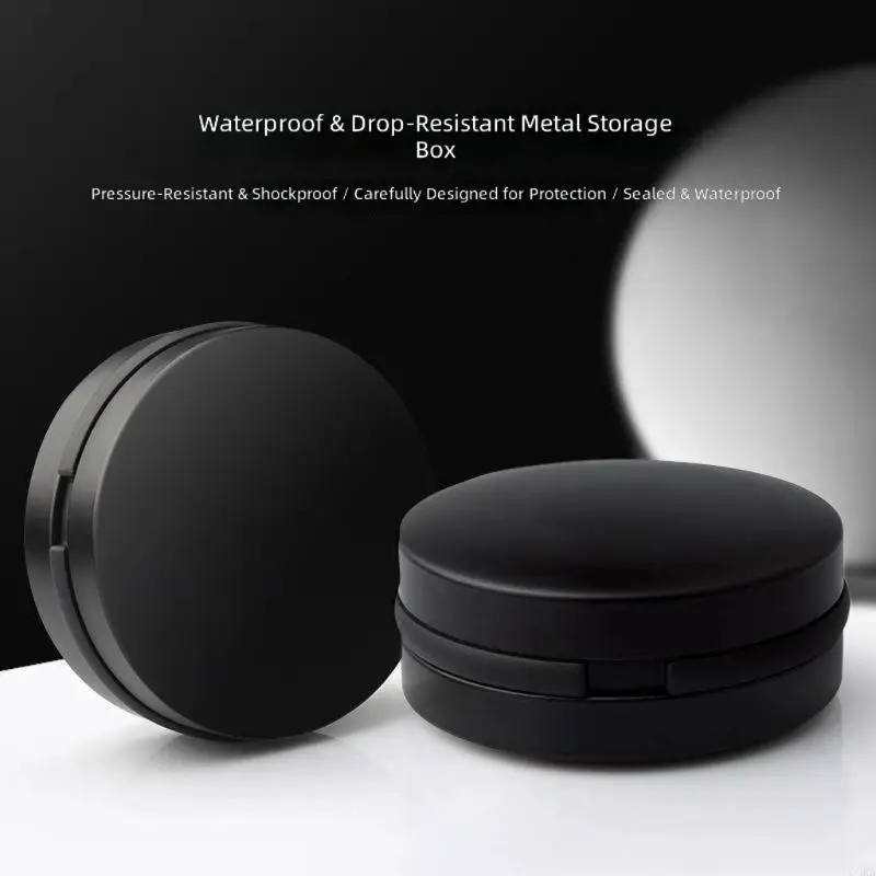 CORA Round Earphone Storage Case with Cushioned Felt Interior Lining for Travel