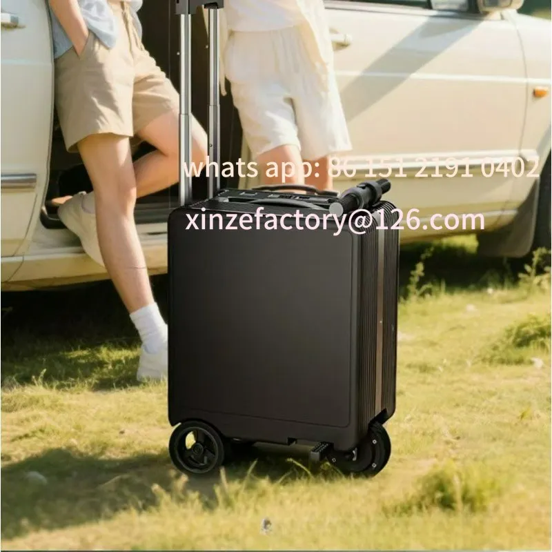 

Customizable electric cycling suitcase can be boarded without checking a long-range suitcase