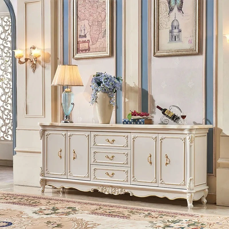 

Мраморный комод из массива дерева, многофункциональный шкаф-перегородка для хранения, белый, простой шкаф для прихожей