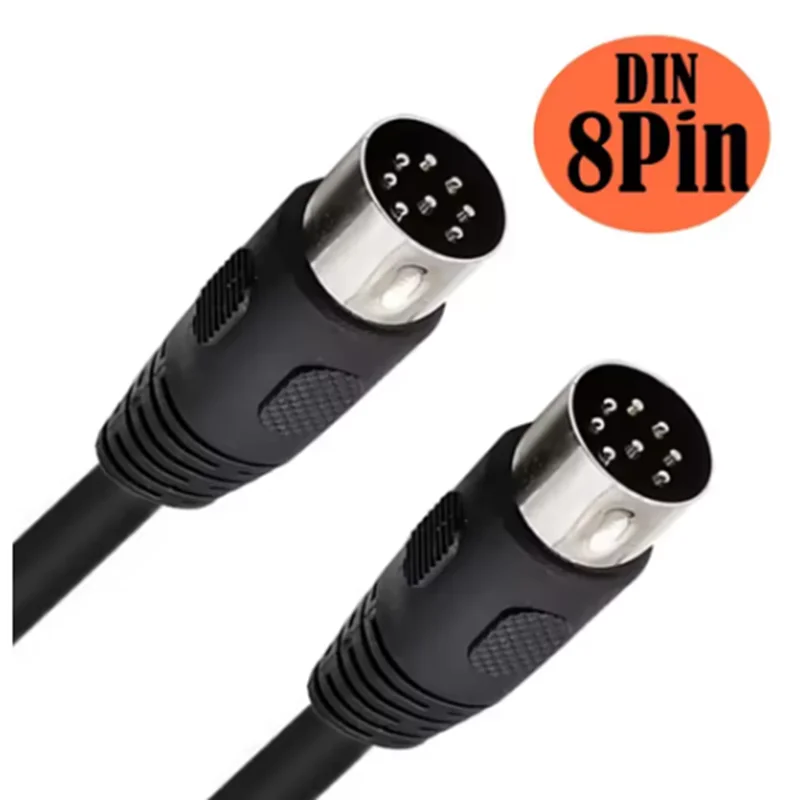 8 دبوس Din 90 درجة زاوية كبيرة ذكر إلى ذكر أنثى المتكلم سلك كابل الصوت ل بانج أولوفسن B & O PowerLink BeoLab Power MK2 #4