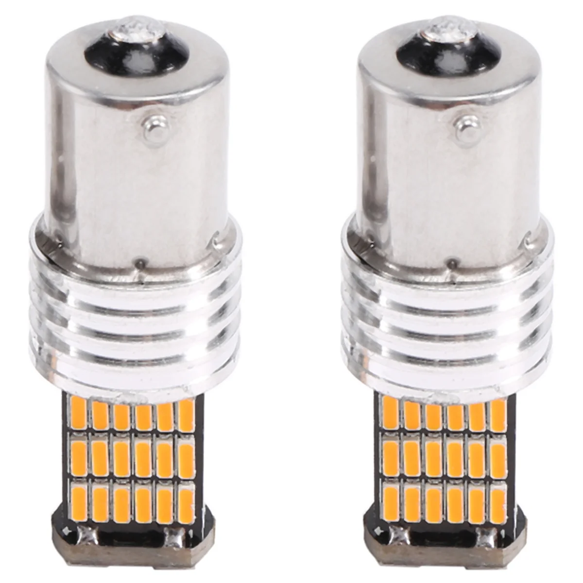 2 x 1156 Lampadine LED Ambra 7506 P21W BA15S Indicatori di direzione anteriori posteriori gialli