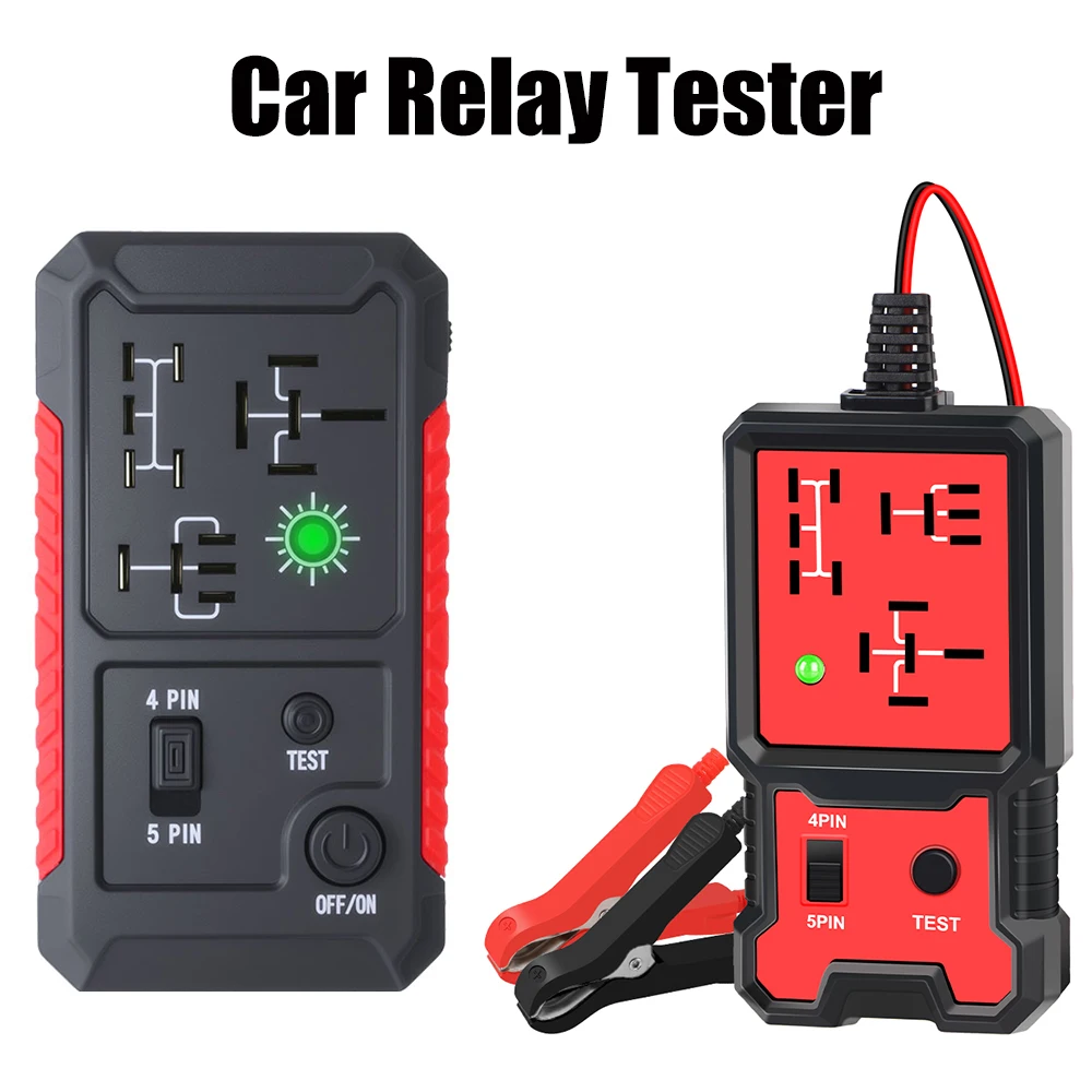 Car Relay Voltage Tester Indicator Light Automotive Electronic Relay Tester Universal 12V Battery Checker For RV Truck Trailer