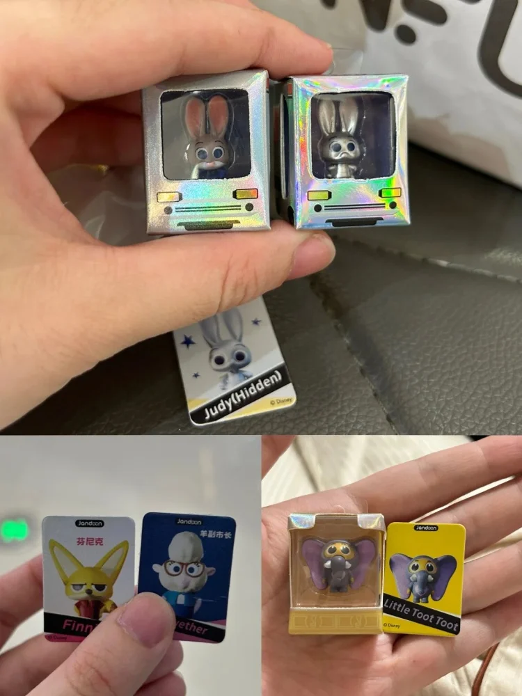 Original Zootopia Mini Figure Blind Box Pendant Kawaii Rabbit Judy Fox Nick Collection Anime Handmade Decoration Model Toy Gift