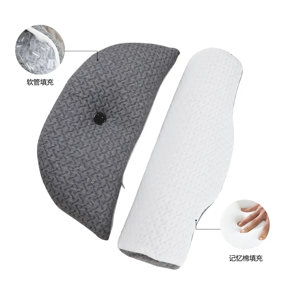 

Memory Cotton Soft Tube Pillow Detachable Sleeping Partition Neck Protection Pillow Core Comfortable Neck Pillow