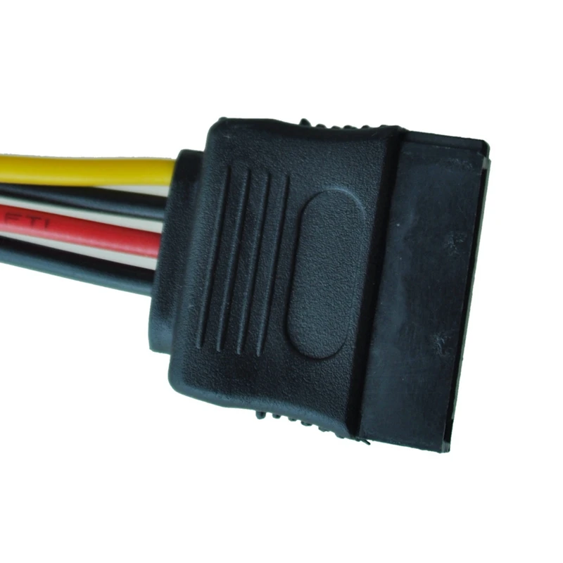 Adaptador de Cable divisor Y de alimentación SATA, 3x6 pulgadas, M/F (Cable de alimentación)
