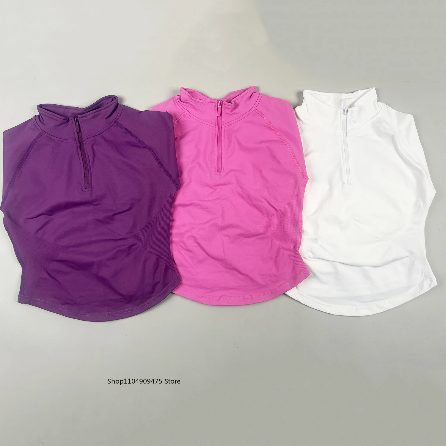 Impact Half Zippy Long Sleeve Gym Top Women's Yoga Pilates Seamless Sports Jacket Fitness Running Workout Clothing sport top