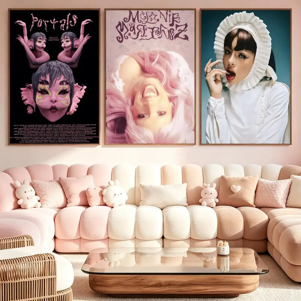 Singer Melanie MartinezS Poster Poster Kawaii Self Adhesive HD Wall Print Cute Home Bedroom Room Aesthetic Decor Gift