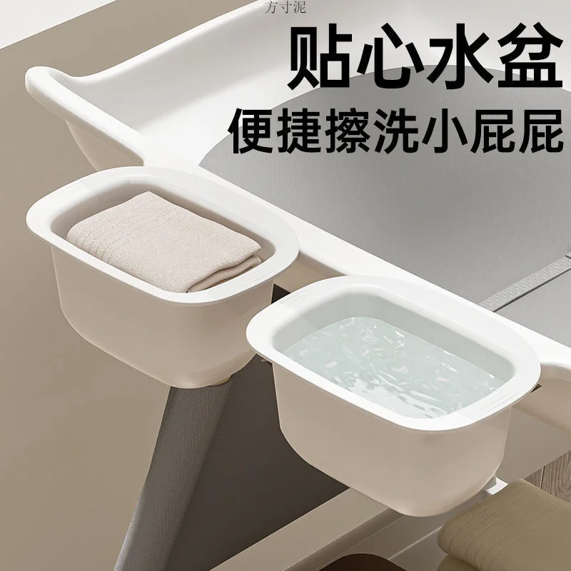 Newborn Diaper Changing Station Portable Multi-functional Household Care Station Movable Easy To Change Diapers