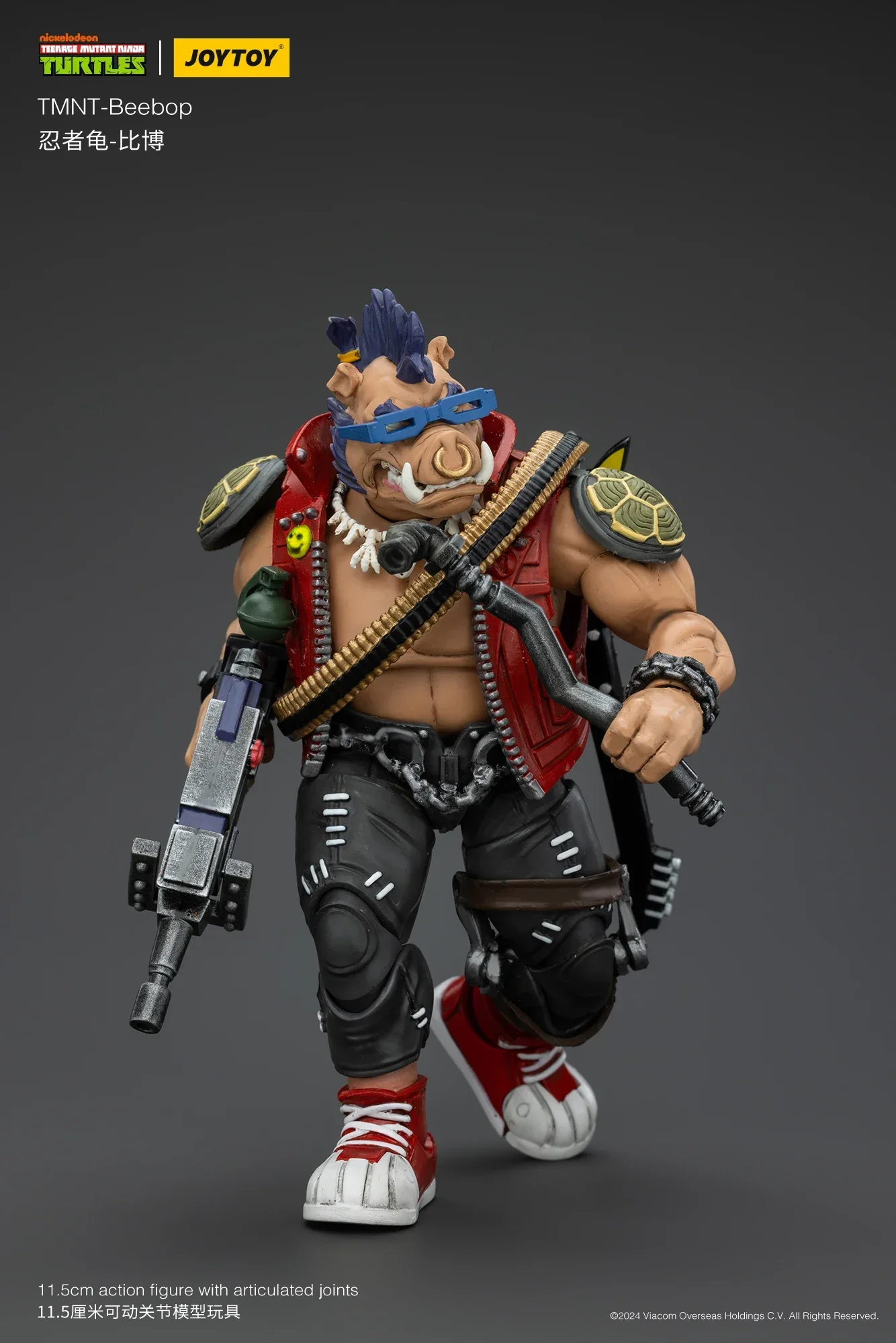 [IN STOCK] JOYTOY 1/18 Action Figure TMNT Ninja Turtles Anime Beebop Rocksteady Figures Pvc Model Collection Toys Children Gift