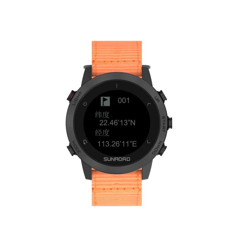 SUNROAD T5 Sport Color GPS+GLONASS+COMPASS+Altimeter Outdoor Watch 3ATM Waterproof Riding Mountaineering For Andriod IOS