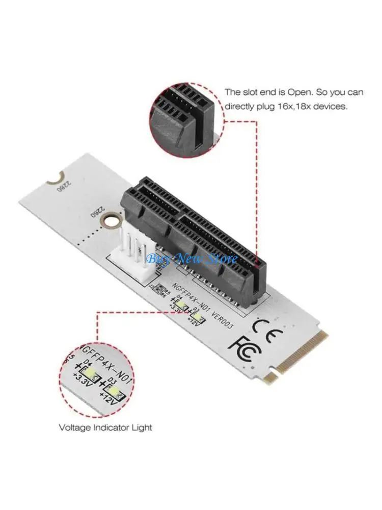 

20CE NGFF Key-m Adapter Card with 15pin Power Cord Screwdriver and Screws