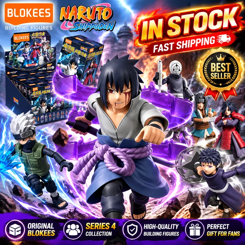 New Hot Selling Bloks Jimmu Naruto Star Edition 4th Round 4th Generation Kakashi Blind Box Assembly Assembling Figurines Toy