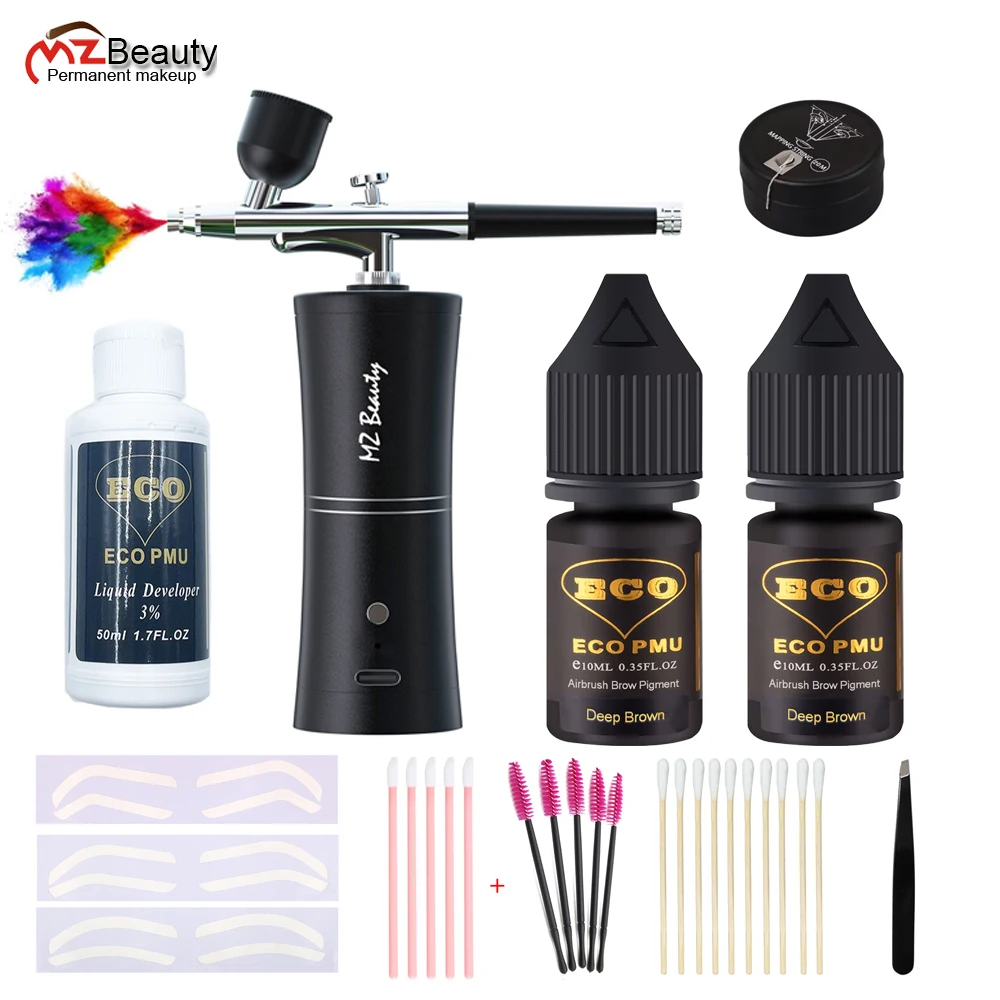 

Eyebrow Tint Airbrush Brow Hybrid Tint Pigments Kits Airbrush-Auxiliary Sticker Bursh For Hybrid Dye&Tint Mapping Tattoo Supply