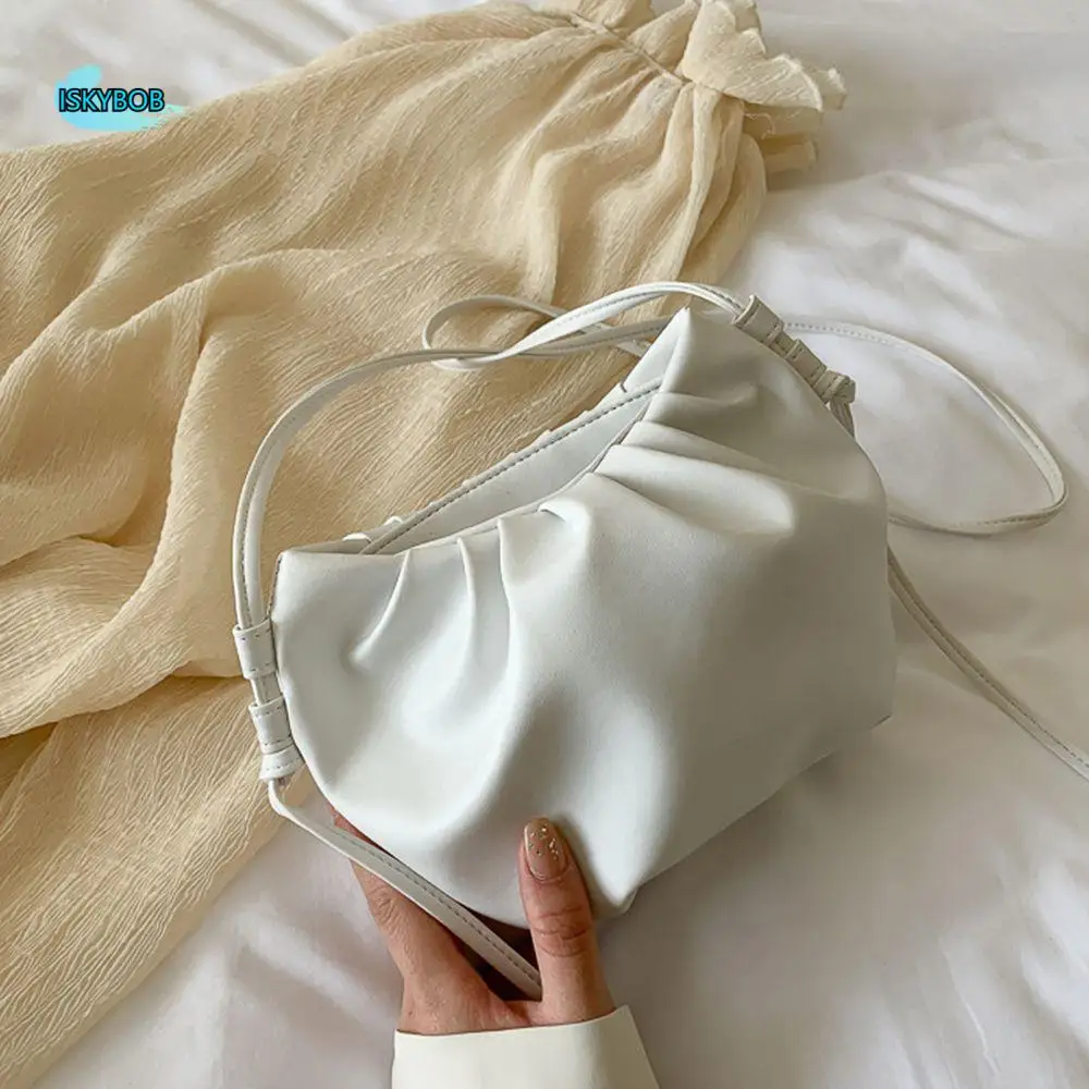 

Retro Travel PU Outdoor Cloud Bag Handbag Crossbody Phone Bag Korean Style Bag Very Peri Bag Women's Shoulder Bag